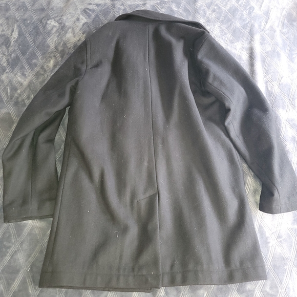 GAP solid black trench coat - Picture 6 of 6